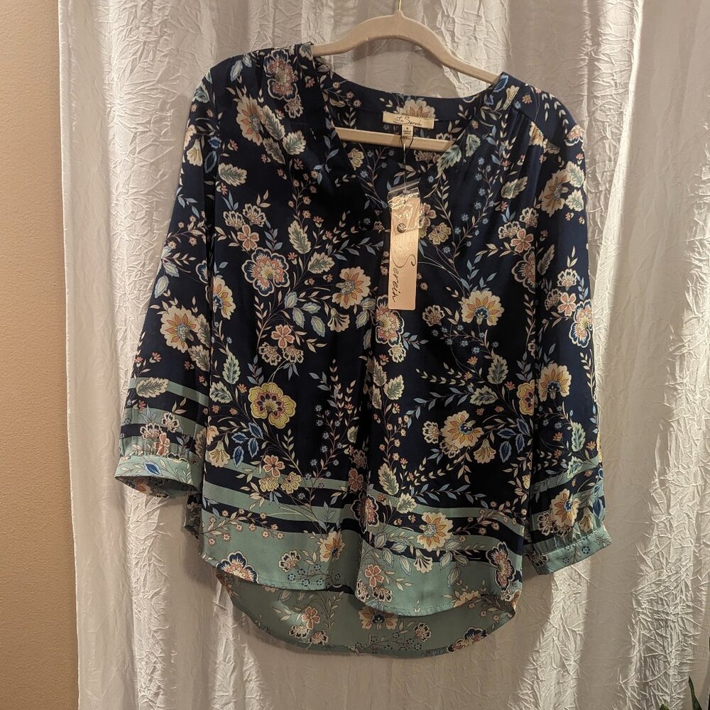 NWT Les Serein Size Small Floral Tunic